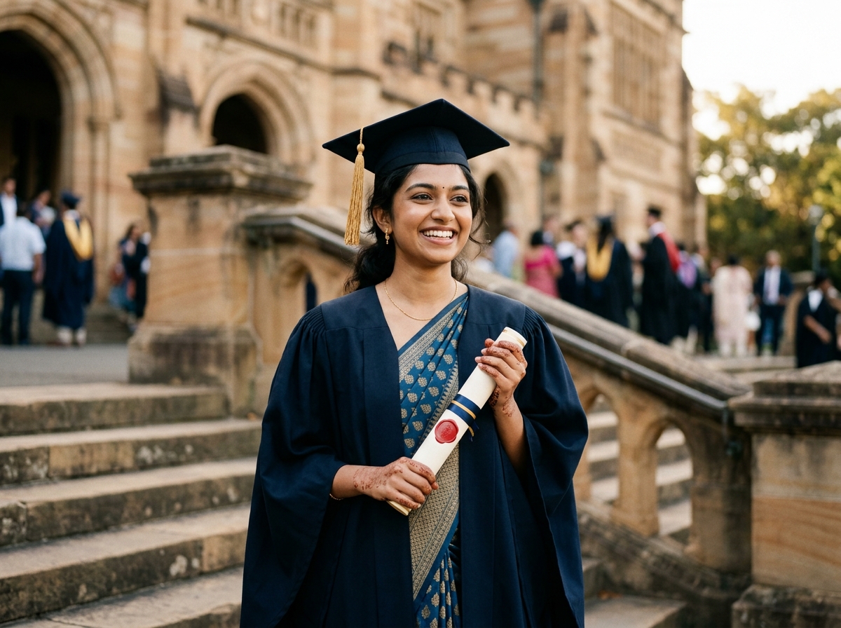 Successful university graduate celebrating convocation