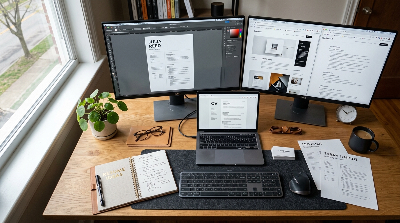 Creative digital branding and storytelling workspace